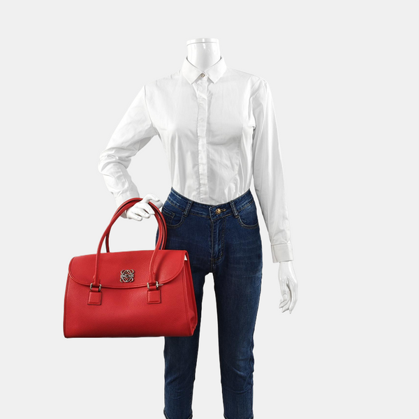 Calfskin Shoulder Bag Red