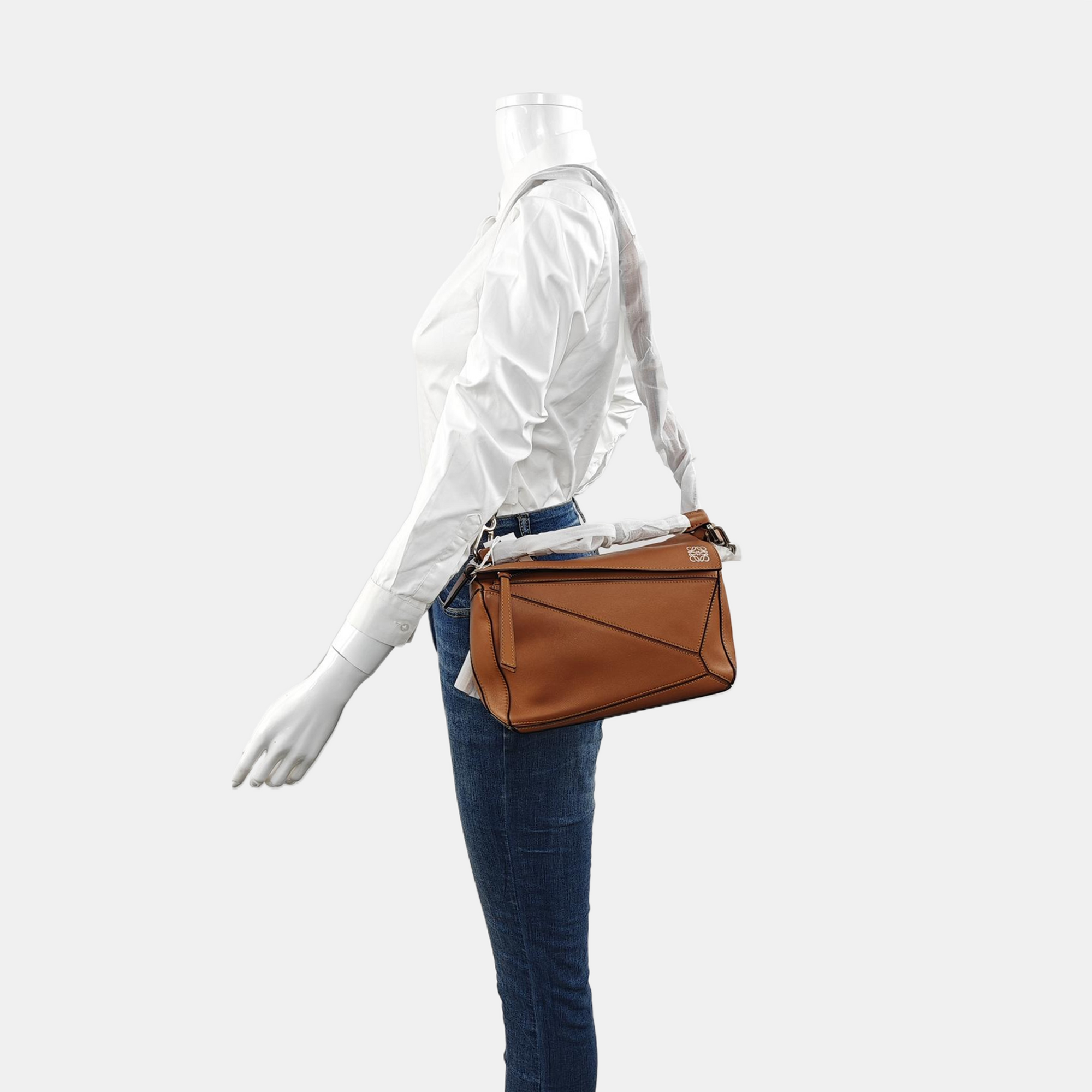 Puzzle Small Calfskin Brown