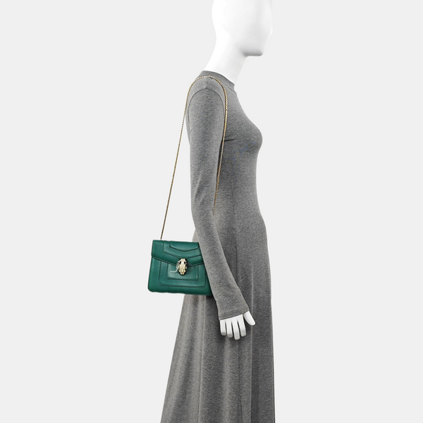SERPENTI FOREVER Small Calfskin Green
