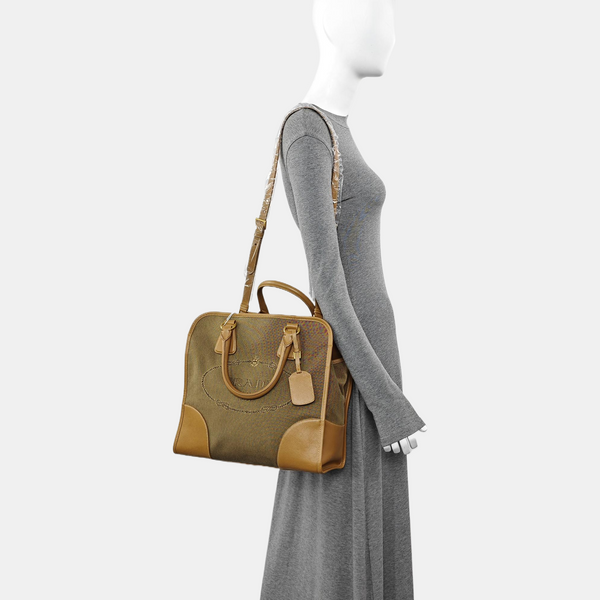 Canvas Shoulder Bag Brown