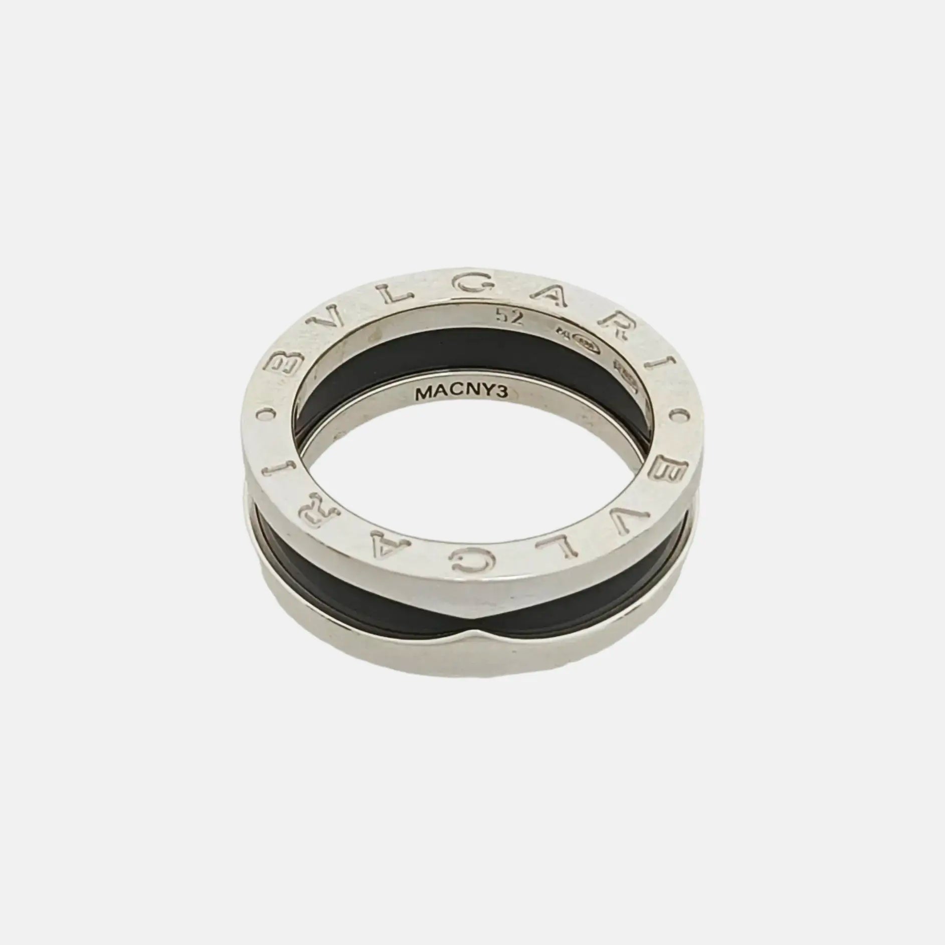B.ZERO1 925 Sterling Silver Ring EU 52