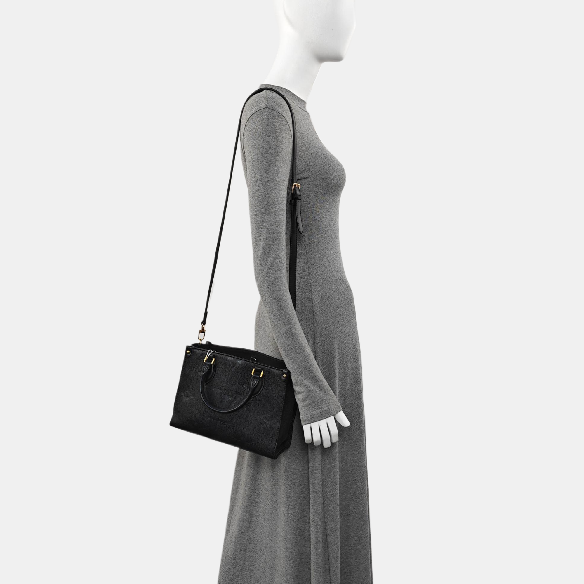 ONTHEGO PM Monogram Calfskin Black