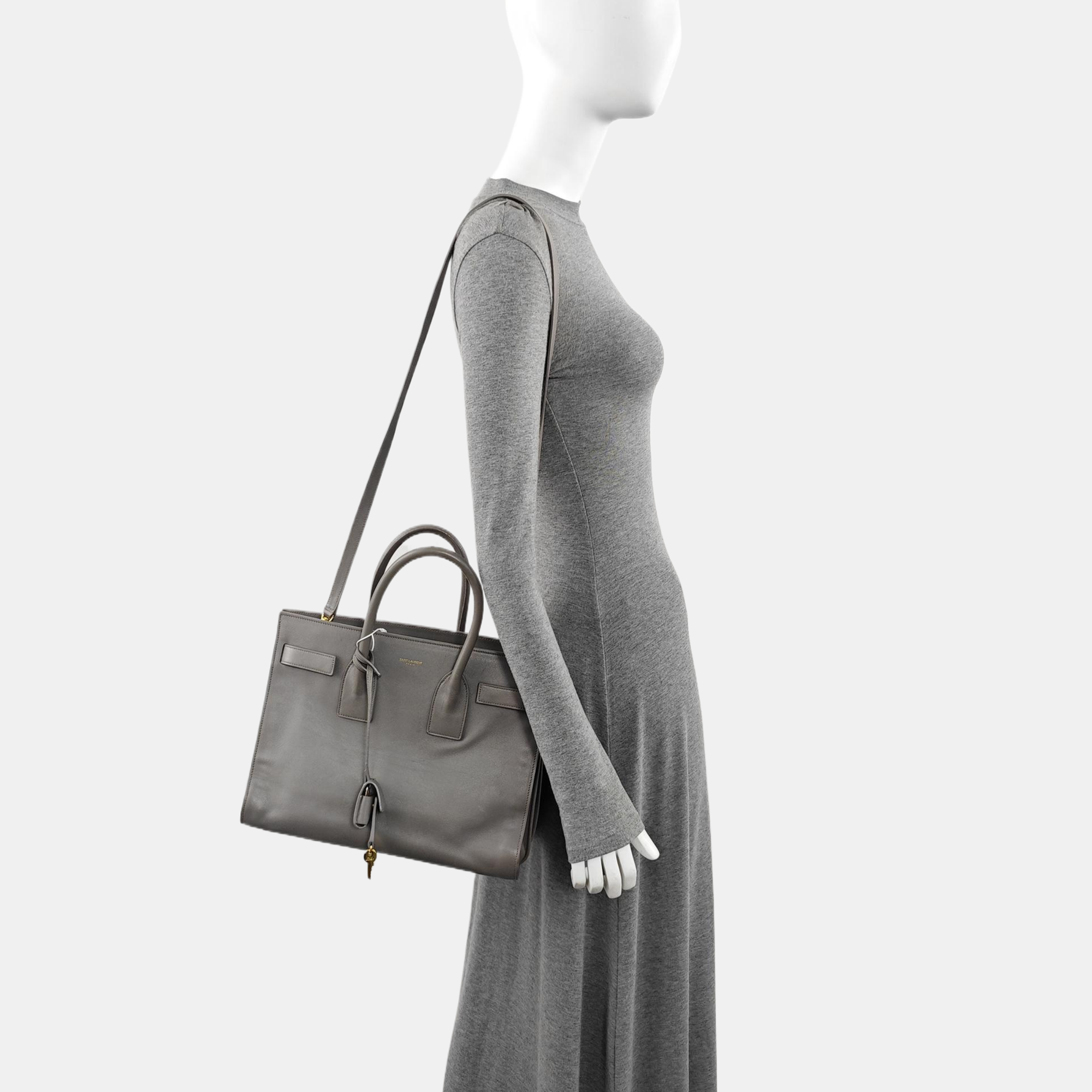 SAC DE JOUR Small Calfskin Gray