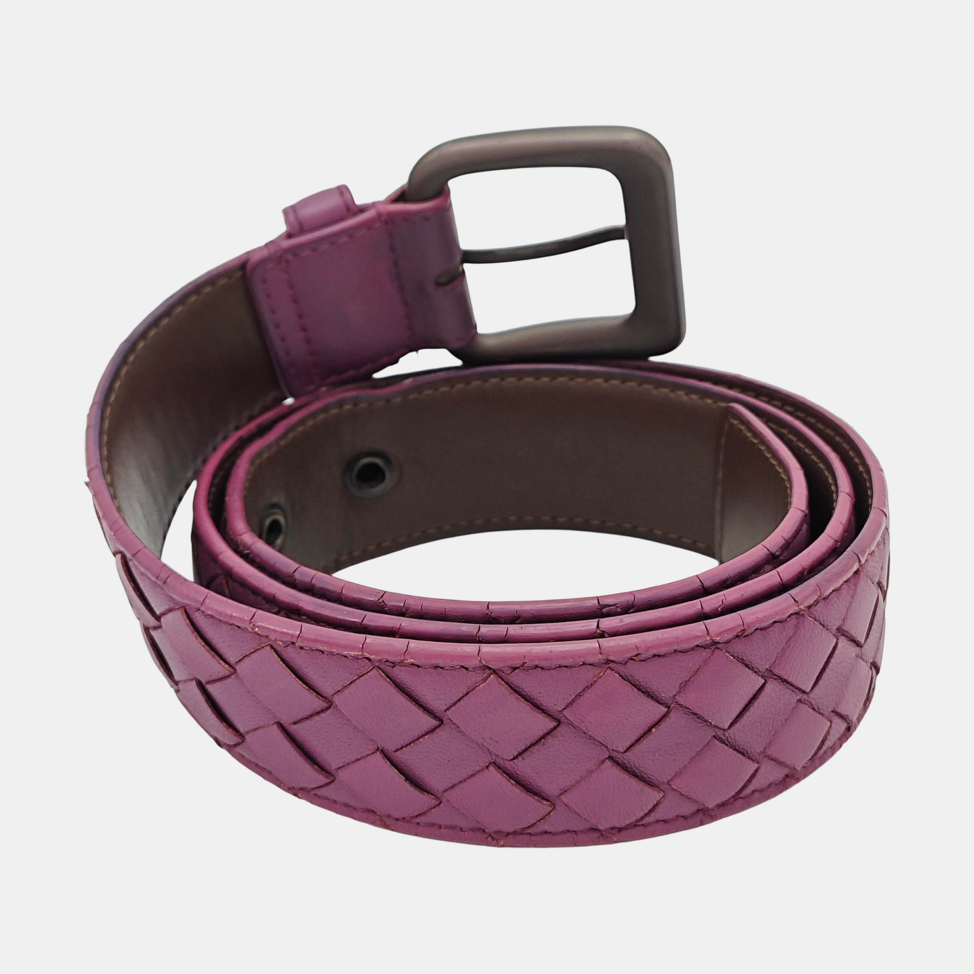 Leather Belt Purple