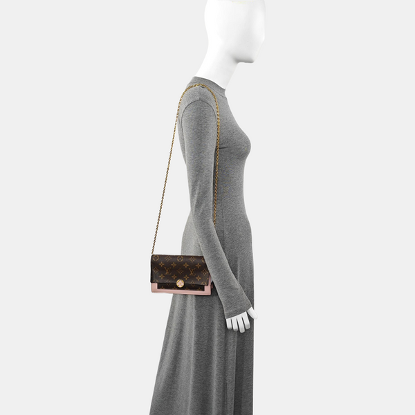 FLORE Monogram Coated Canvas Brown