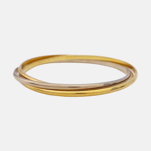 TRINITY 18k White Gold Multicolor Bangle
