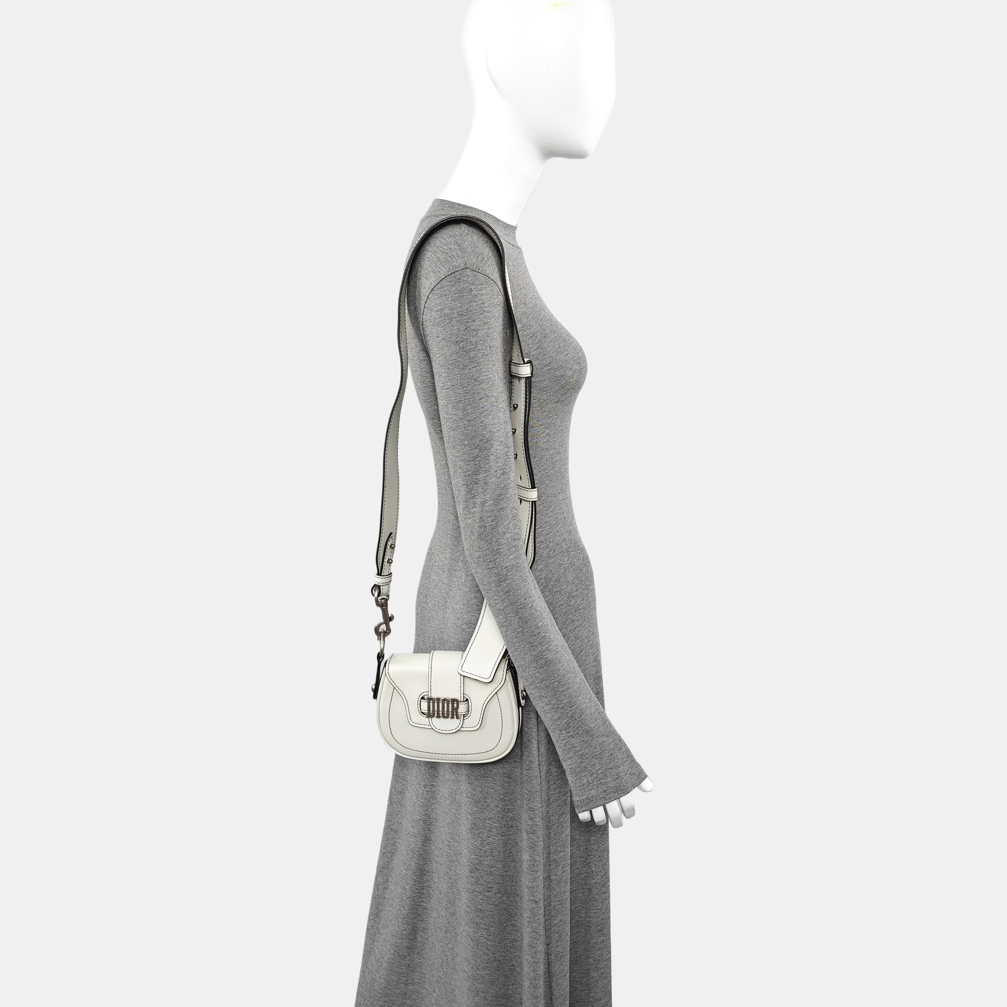 Calfskin Shoulder Bag White