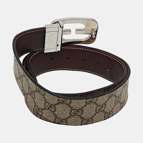 Leather Belt Beige
