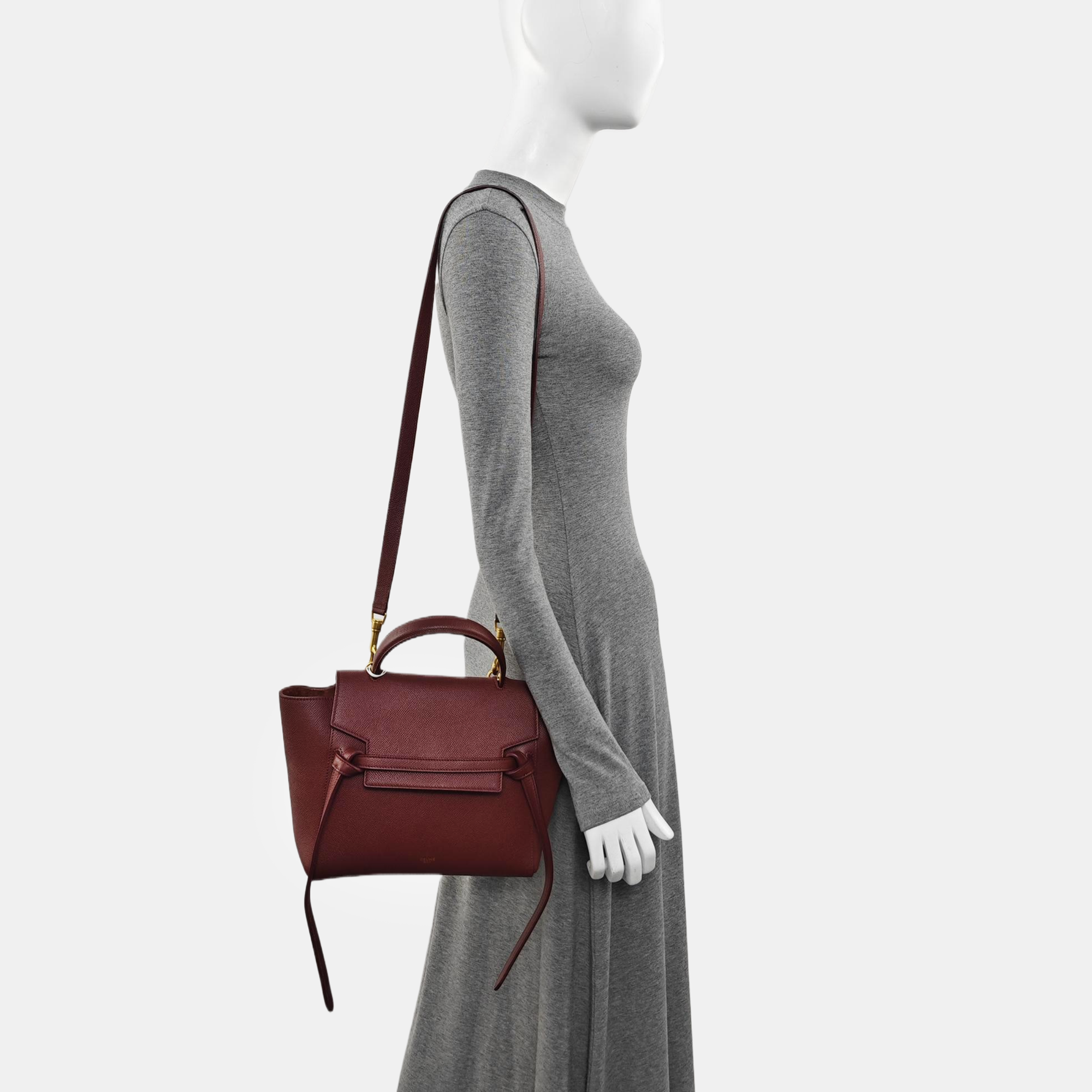 BELT Micro Calfskin Red