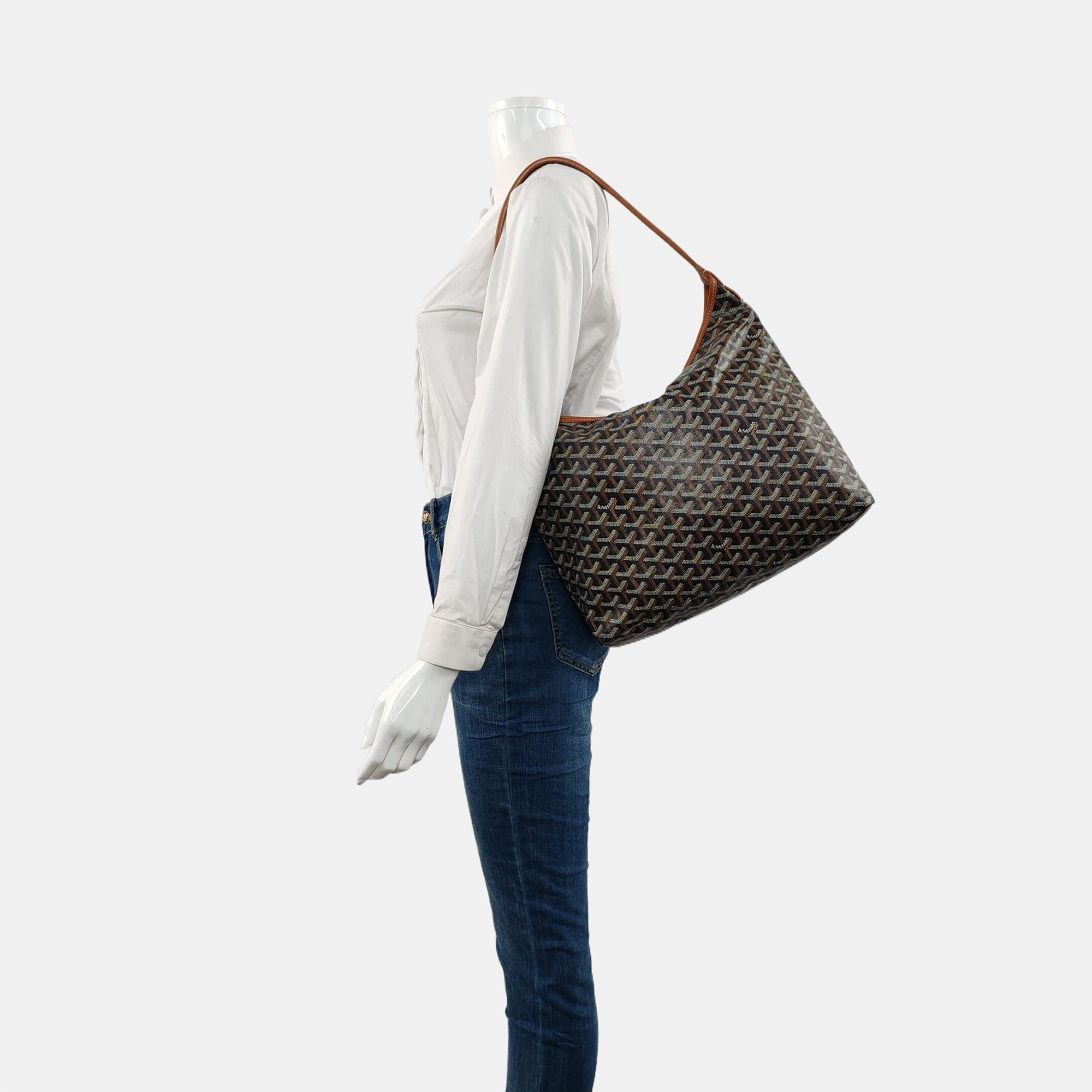 Hobo Coated Canvas Brown