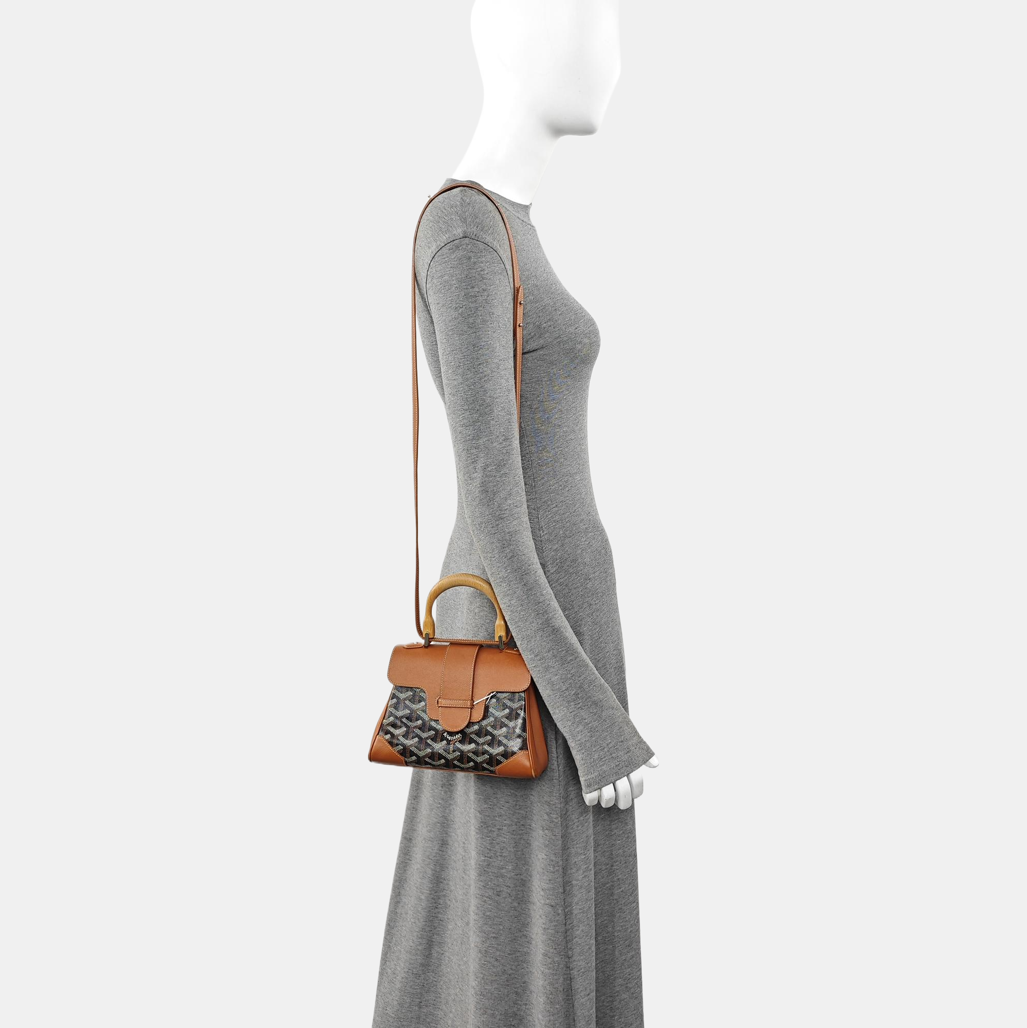 Saïgon Mini Coated Canvas Brown