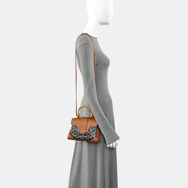 Saïgon Mini Coated Canvas Brown