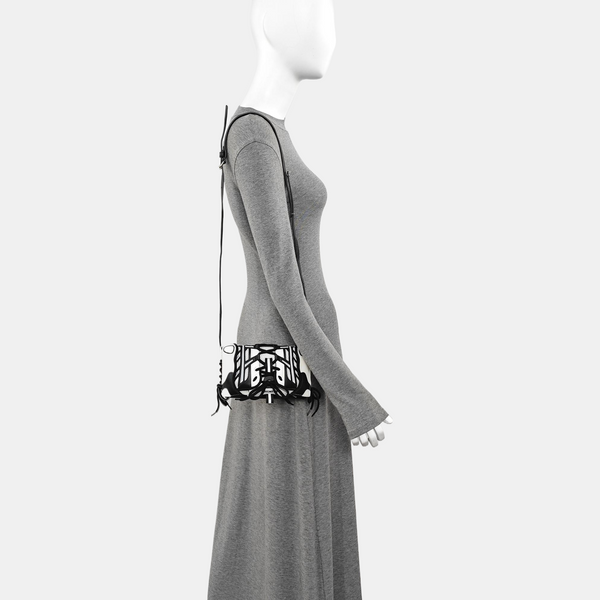 Calfskin Shoulder Bag Black