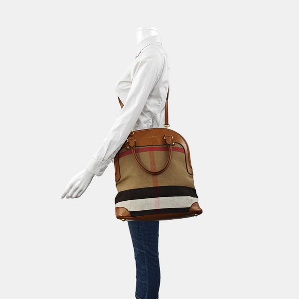 Canvas Shoulder Bag Brown