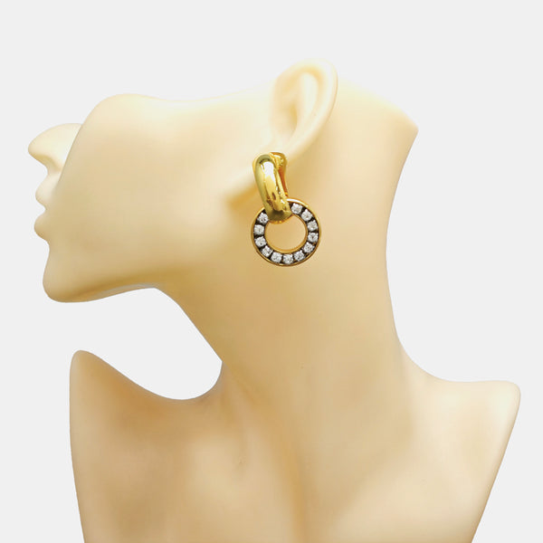 Metal Gold Clip On Earrings