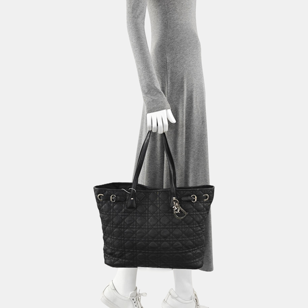 Panarea Cannage Coated Canvas Black