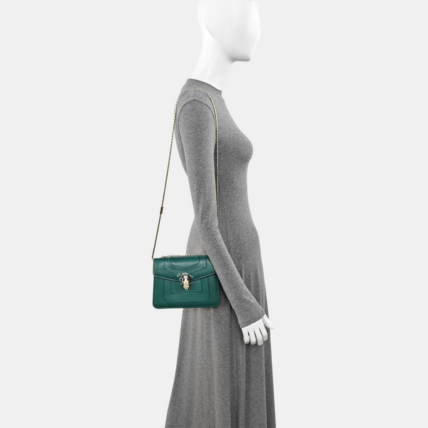 SERPENTI FOREVER Small Calfskin Green