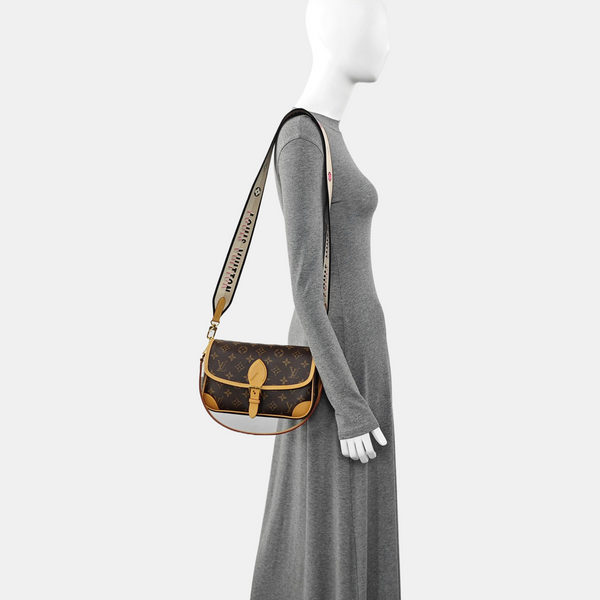 DIANE Monogram Coated Canvas Brown