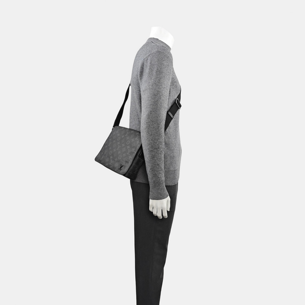 DISTRICT PM Monogram Coated Canvas Black