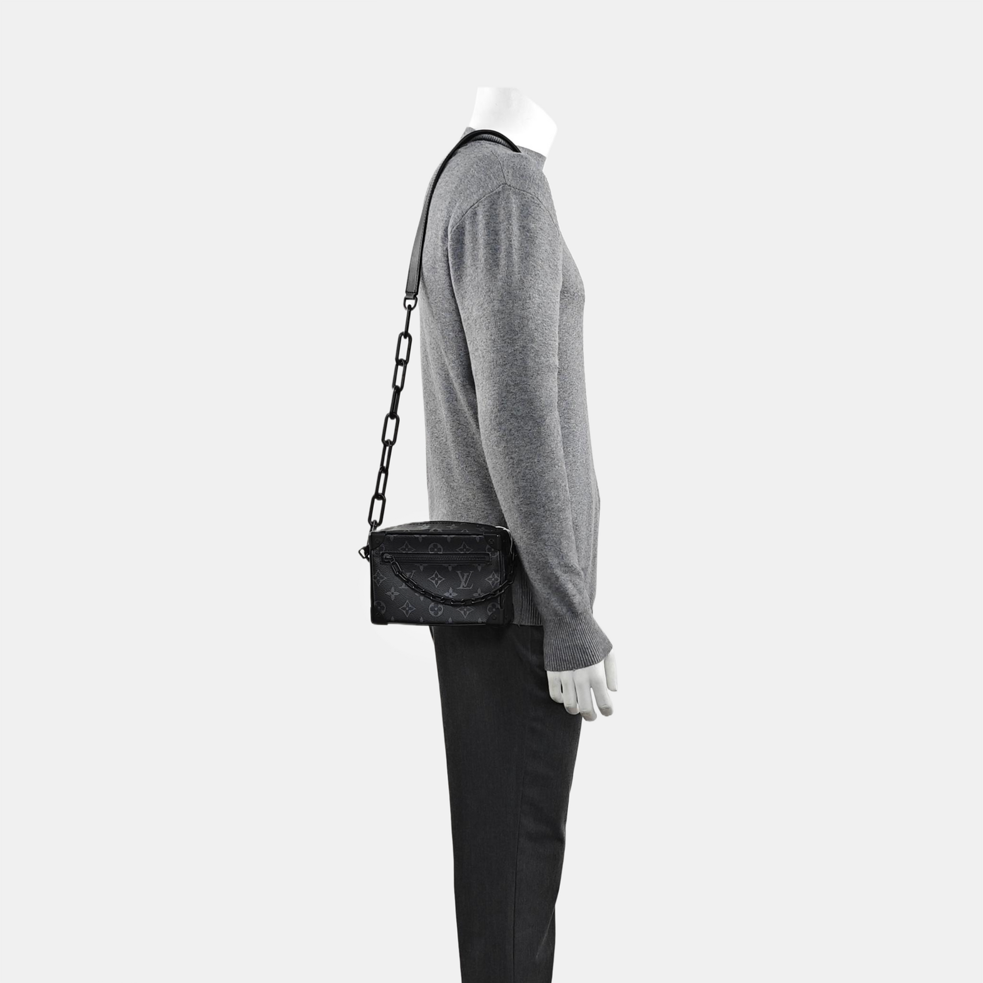 SOFT TRUNK Mini Monogram Coated Canvas Black