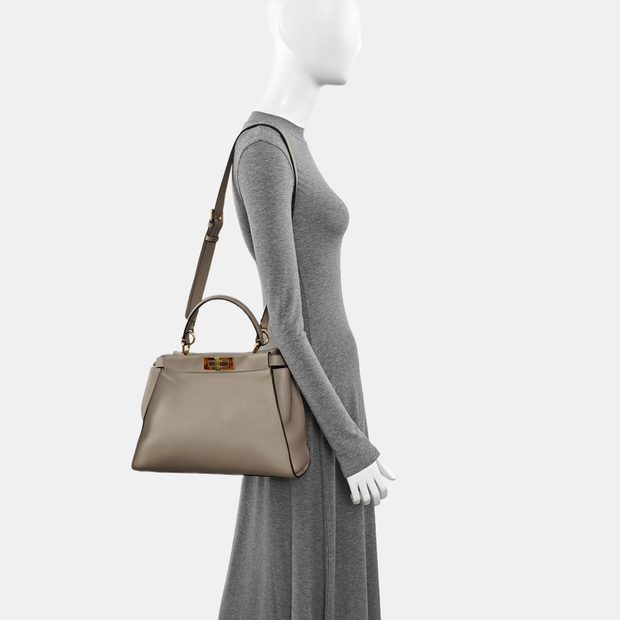 Peekaboo Medium Calfskin Beige