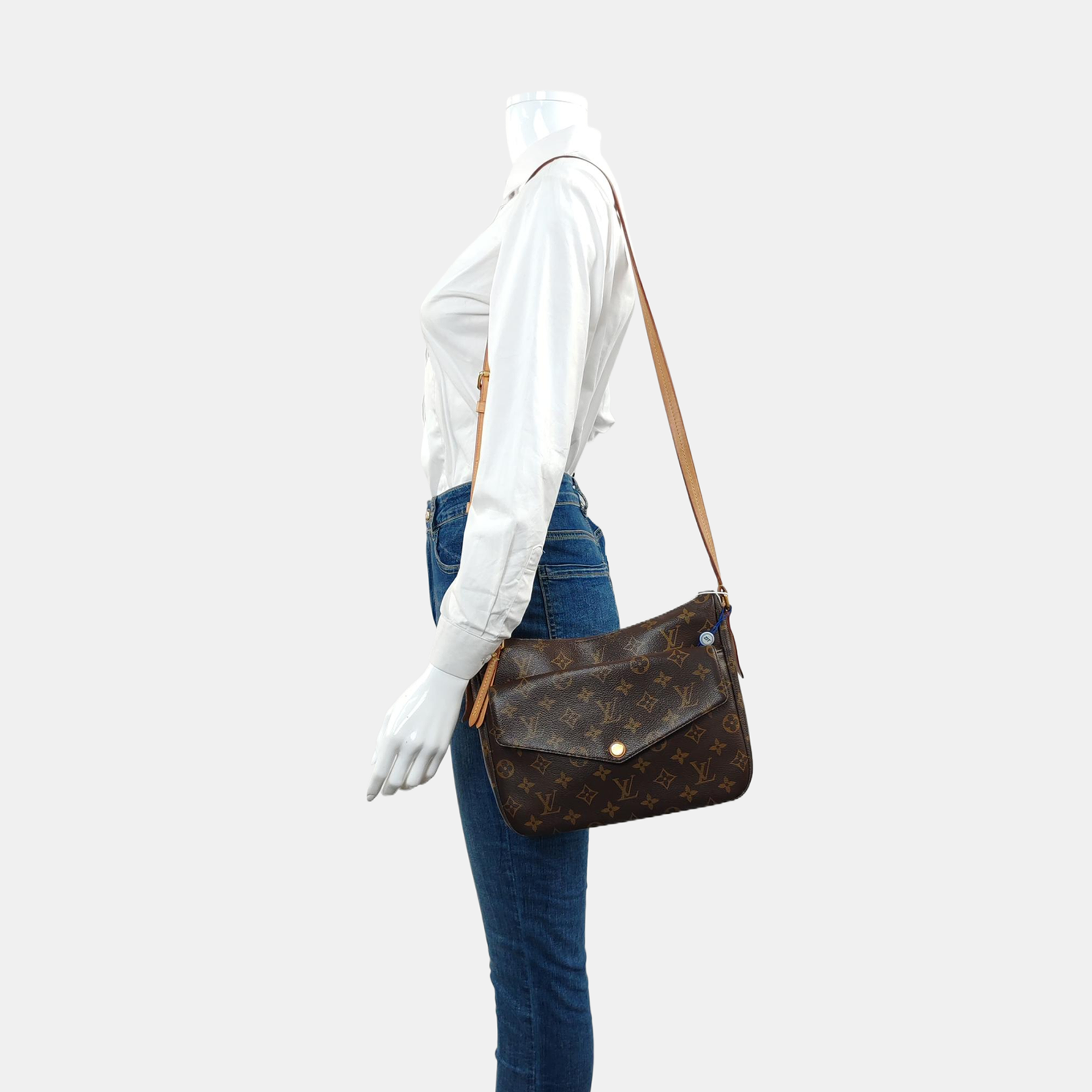 Monogram Coated Canvas Brown