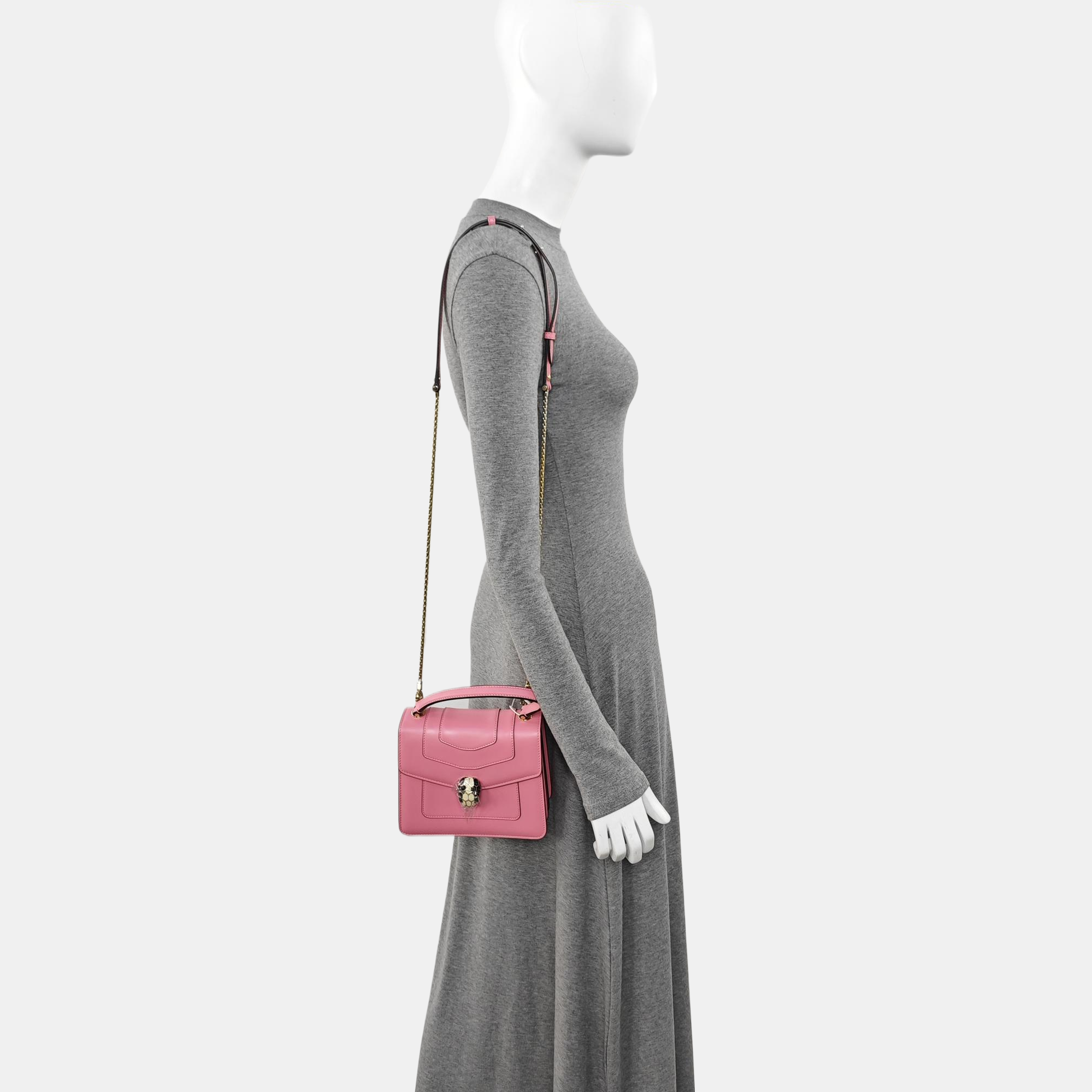 SERPENTI FOREVER Small Calfskin Pink