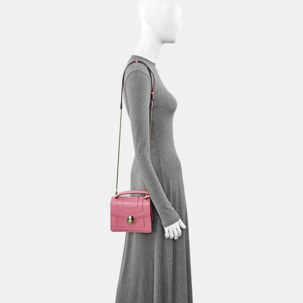SERPENTI FOREVER Small Calfskin Pink