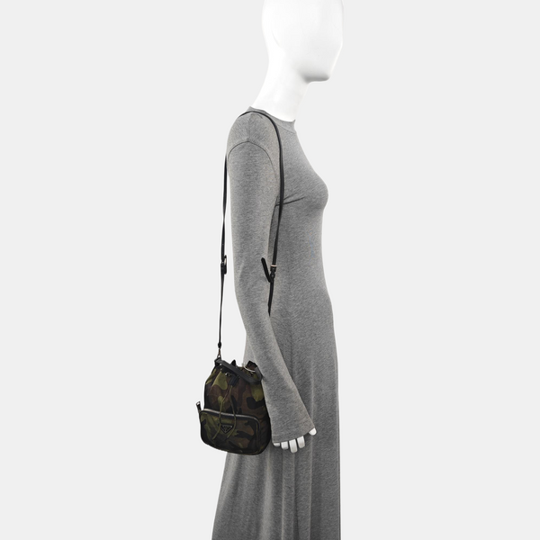 Nylon Bucket Bag Multicolor