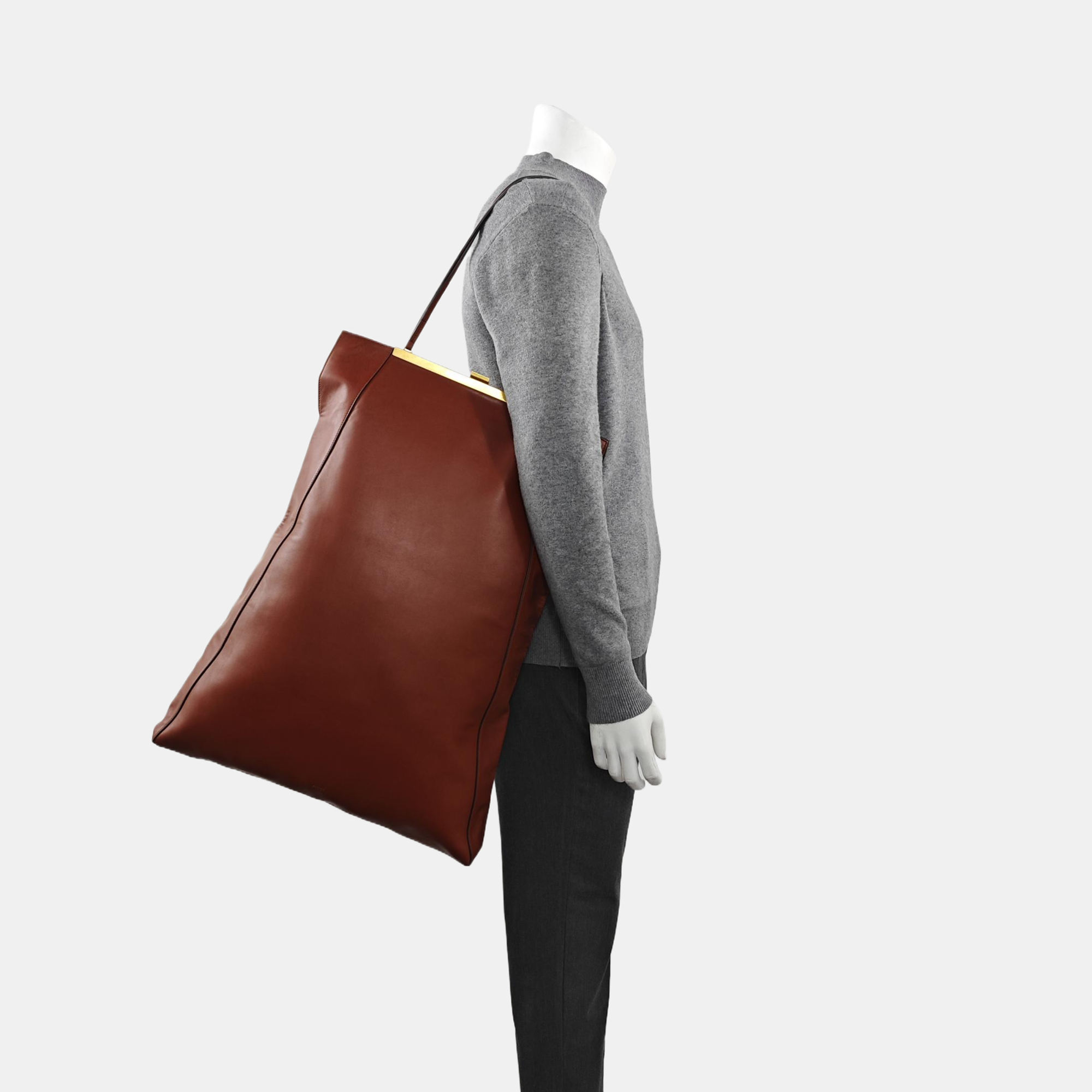 Calfskin Shoulder Bag Red