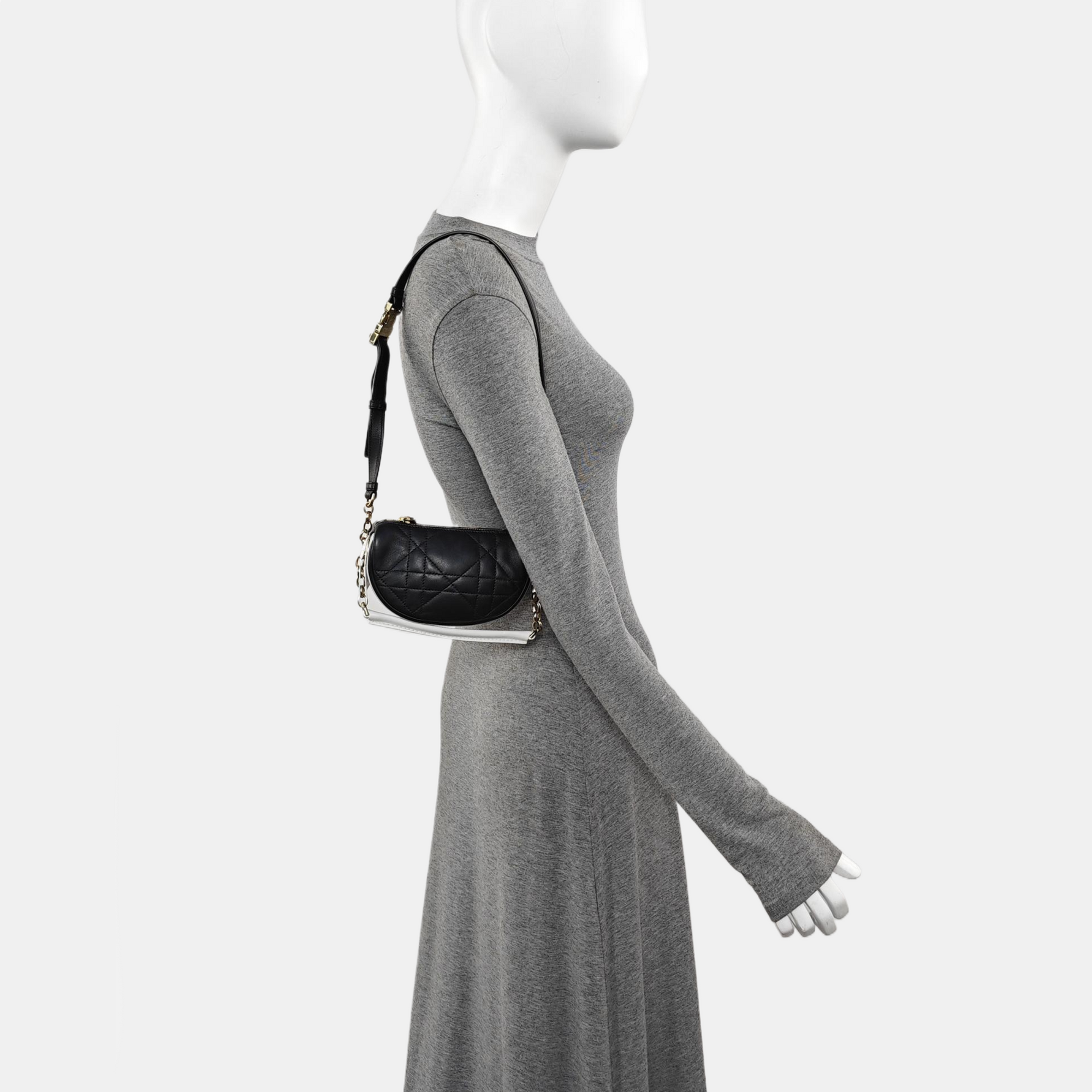 Vibe Super Mini Cannage Lambskin Black