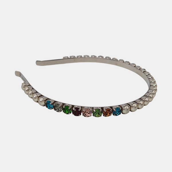 Faux Pearl Hairband Multicolor