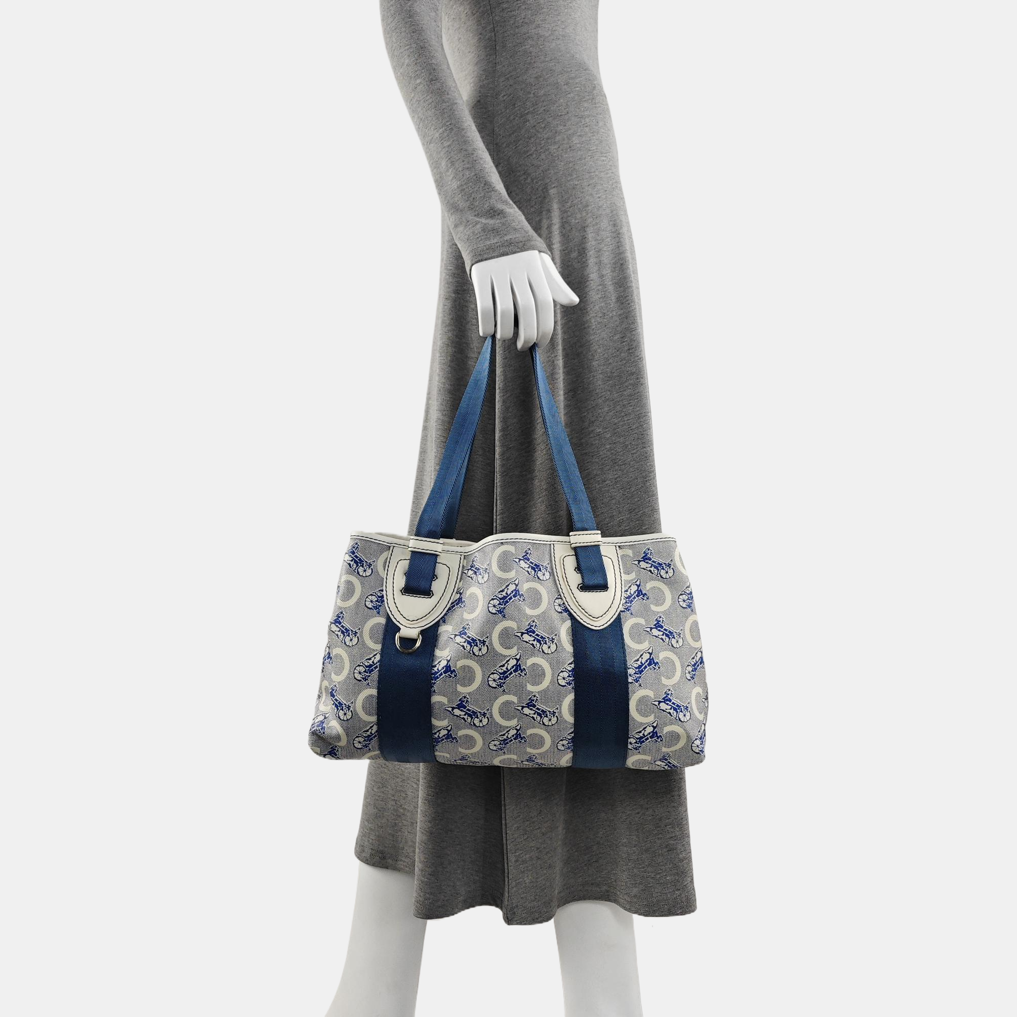 Coated Canvas Tote Bag Gray