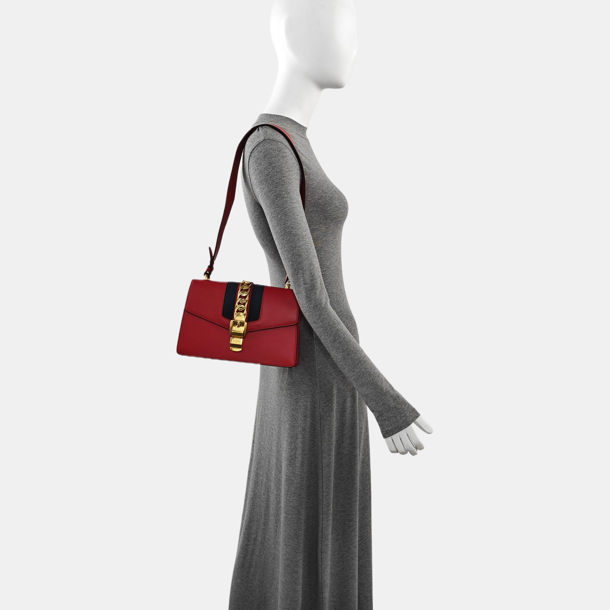 Sylvie Small Calfskin Red