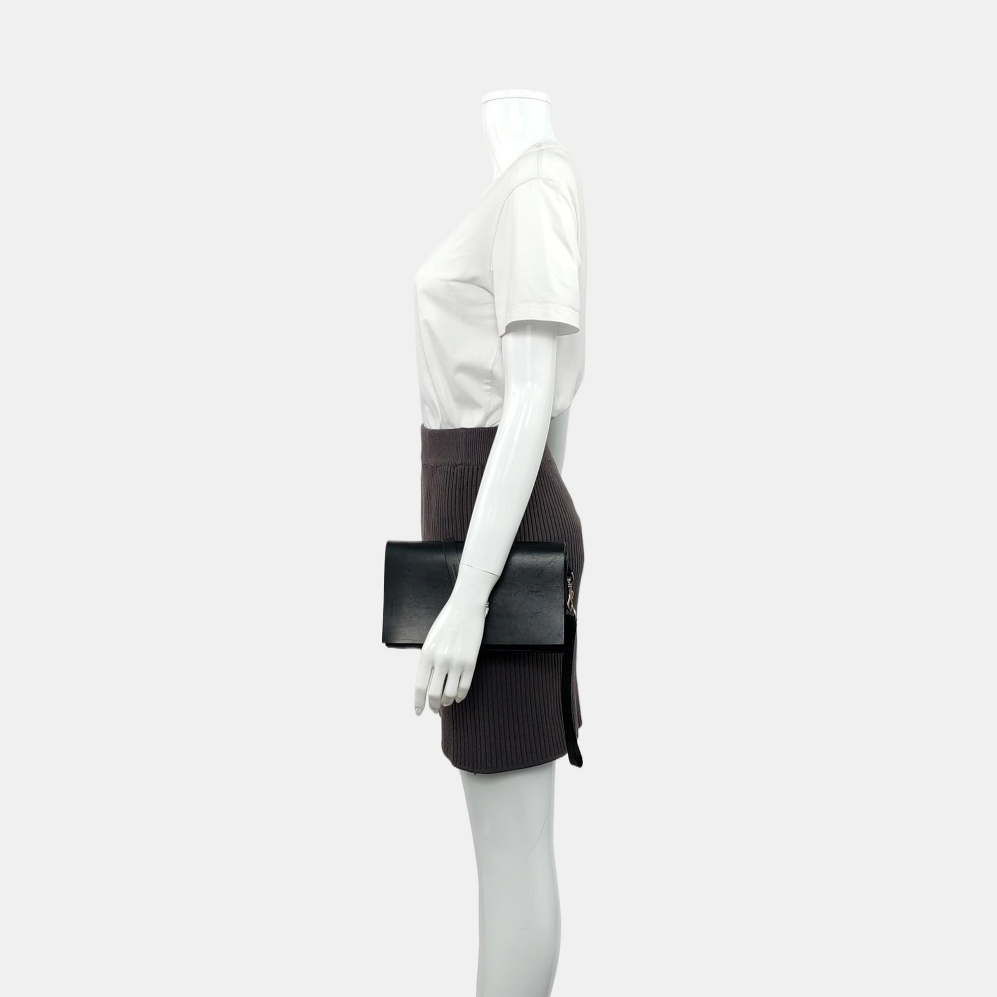 Leather Clutch Black