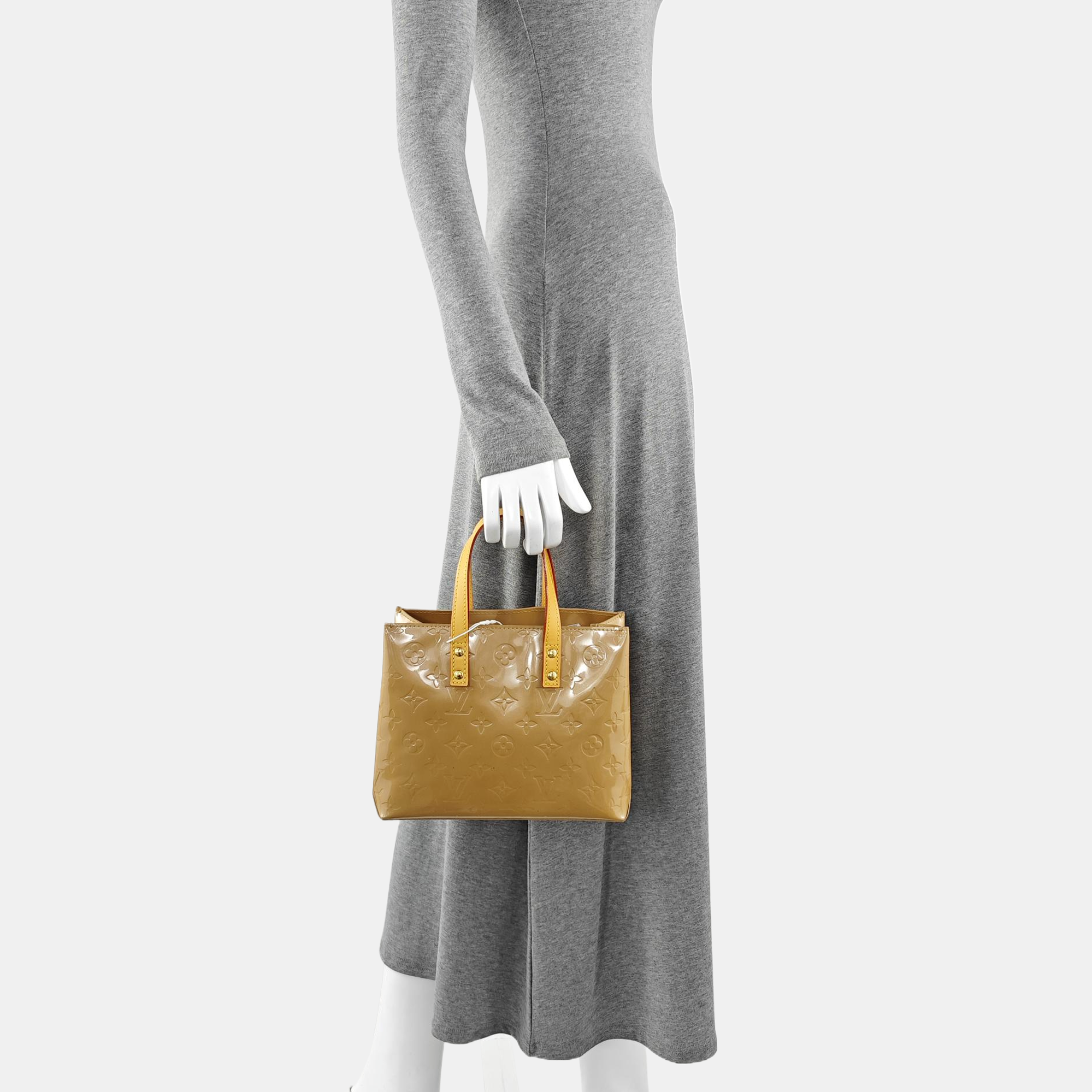 READE PM Monogram Calfskin Beige