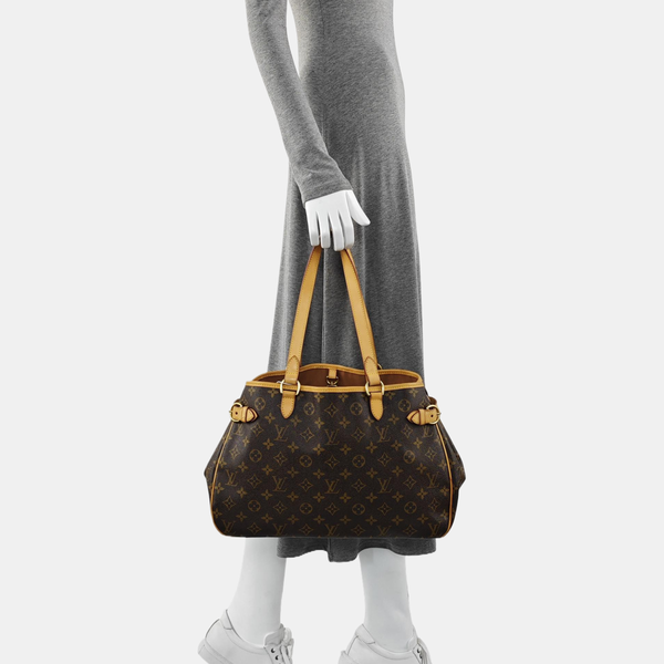 BATIGNOLLES GM Monogram Coated Canvas Brown