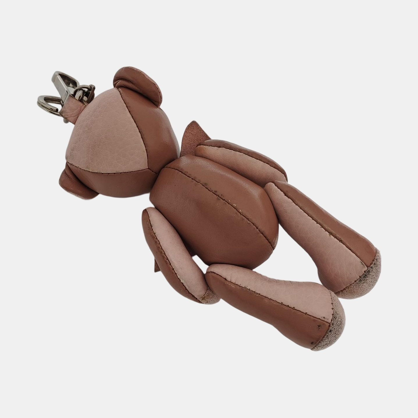 Leather Bag Charm Red
