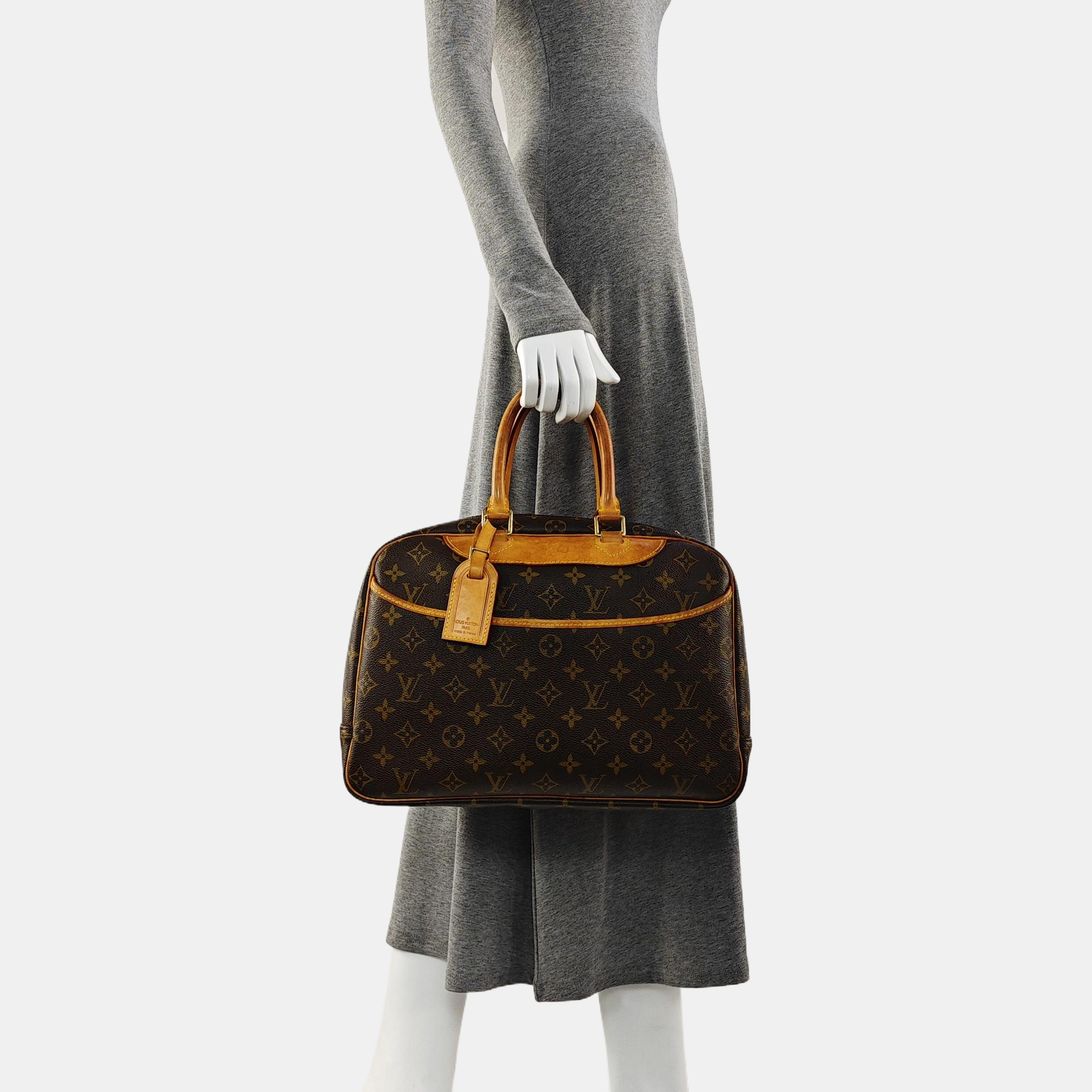 DEAUVILLE MM Monogram Coated Canvas Brown