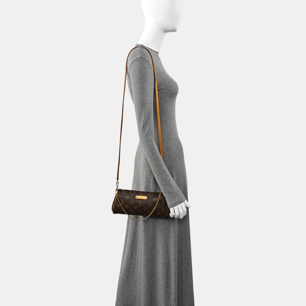 EVA Monogram Coated Canvas Brown