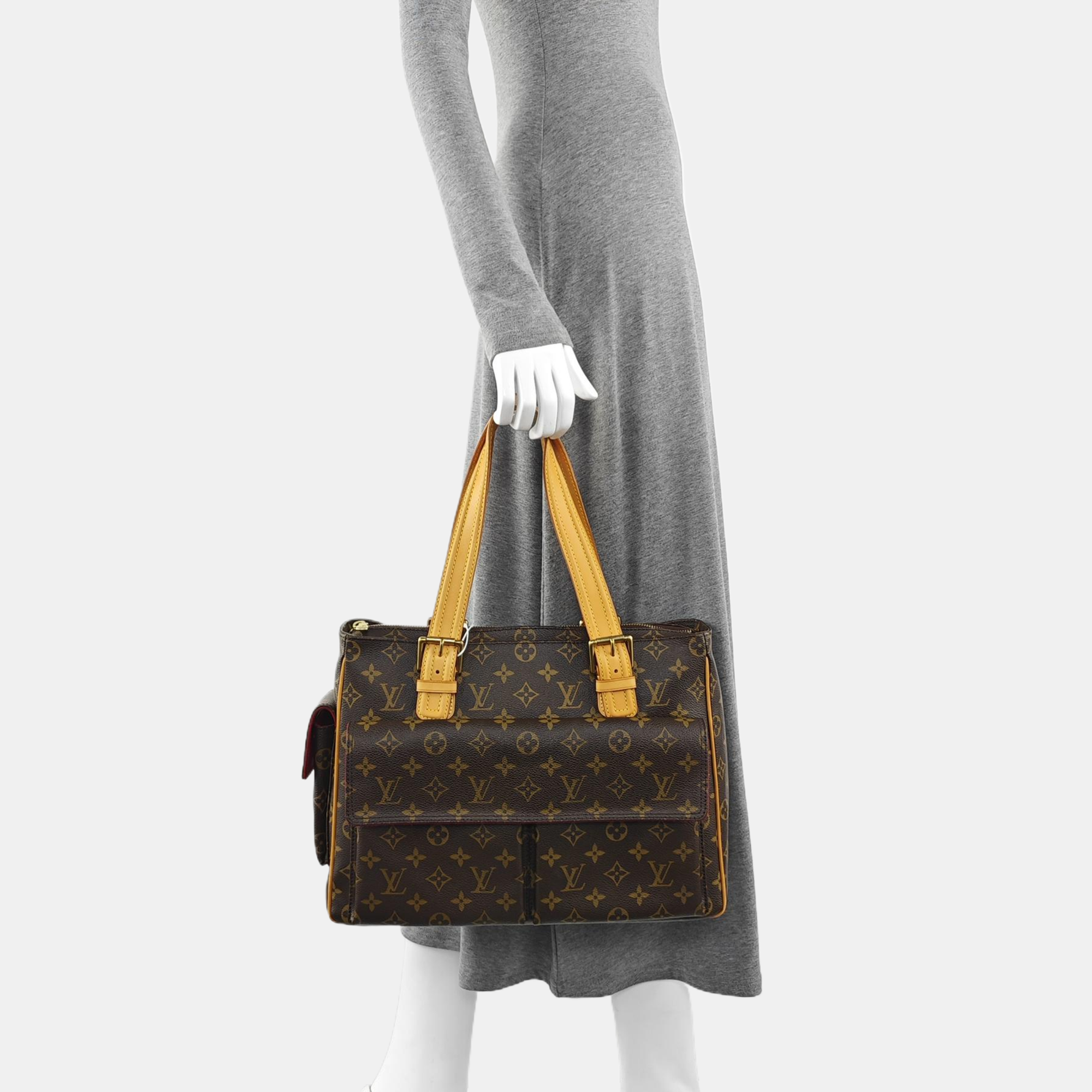 MULTIPLE Monogram Coated Canvas Brown