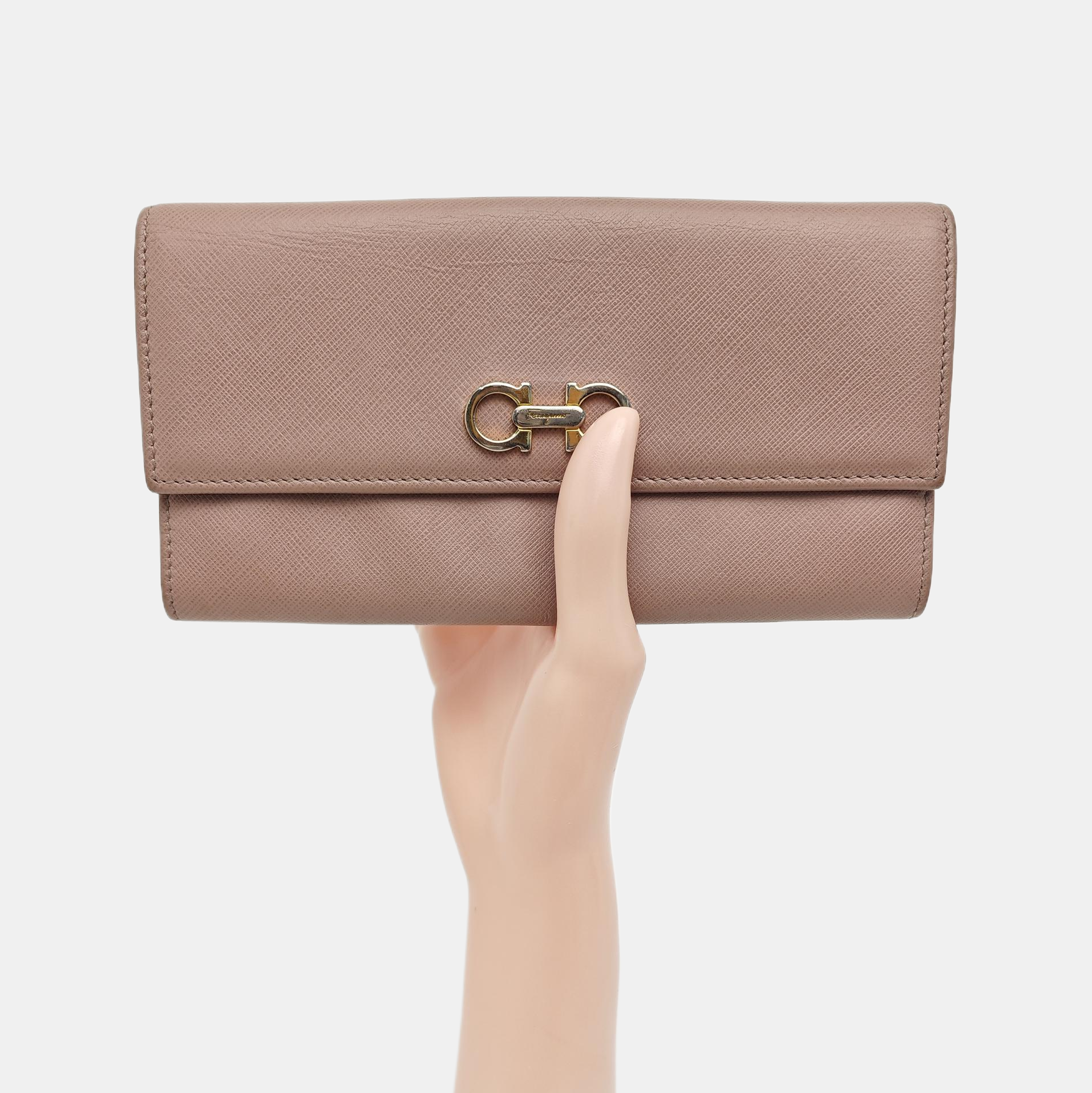 Calfskin Wallet Beige