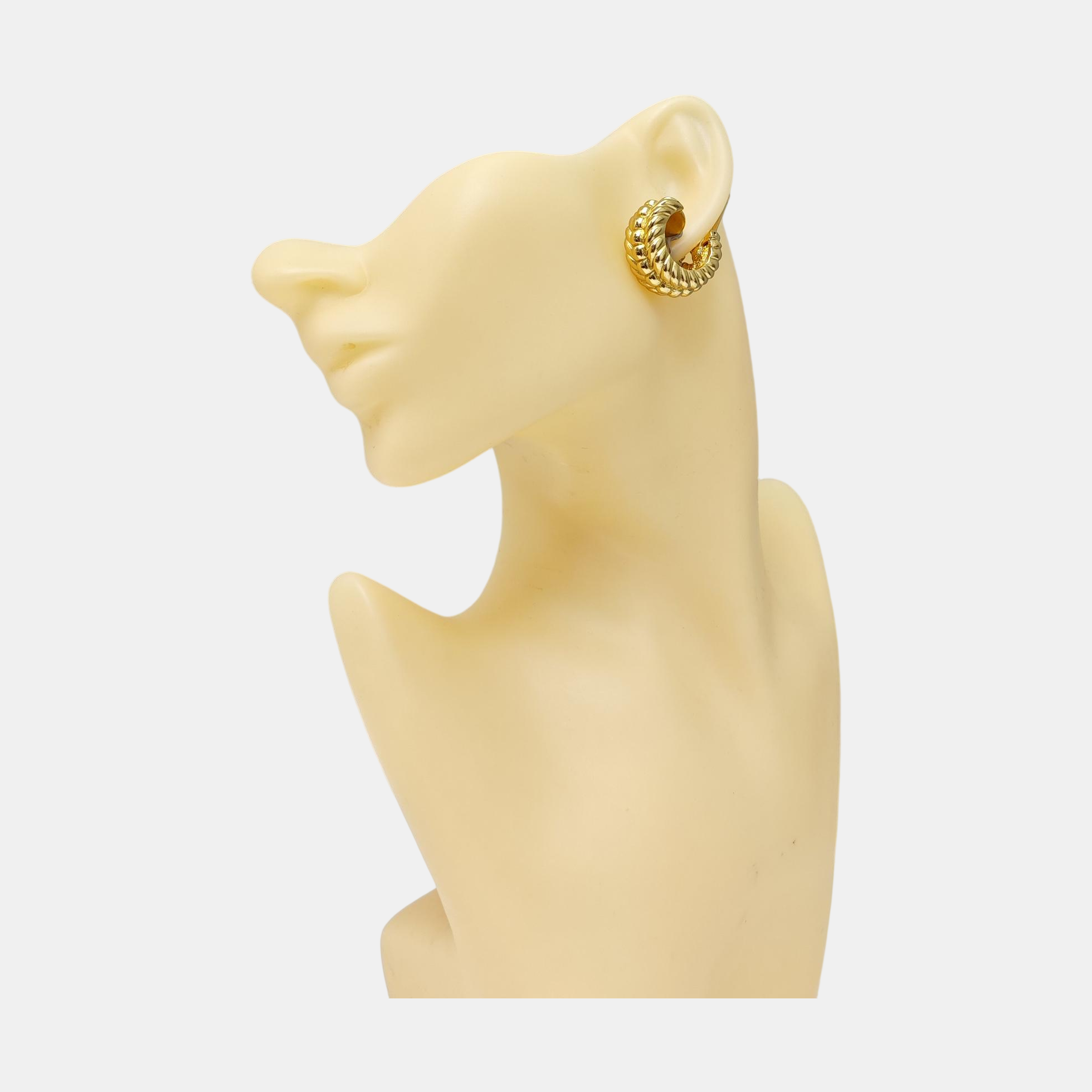 Metal Gold Clip On Earrings