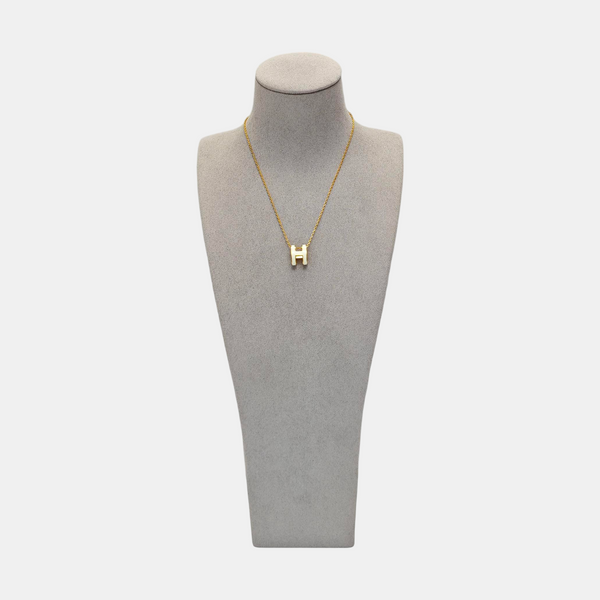Pop H Metal Gold Necklace