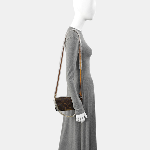 FAVORITE PM Monogram Coated Canvas Brown