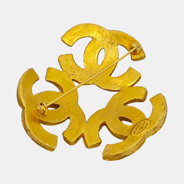 Vintage Metal Gold Brooch