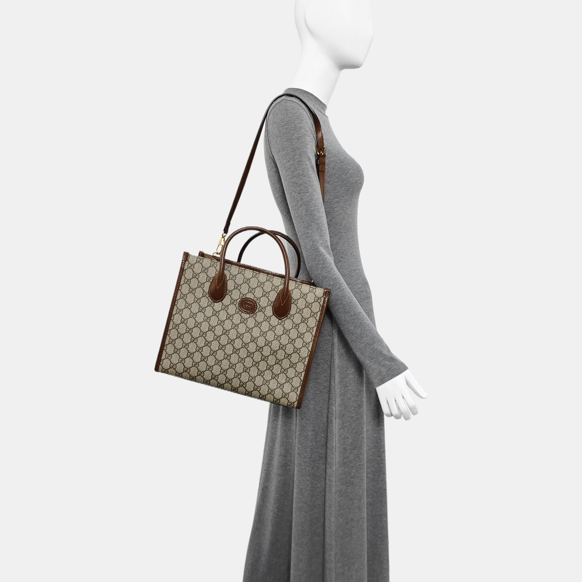 Retro Small Monogram Coated Canvas Brown