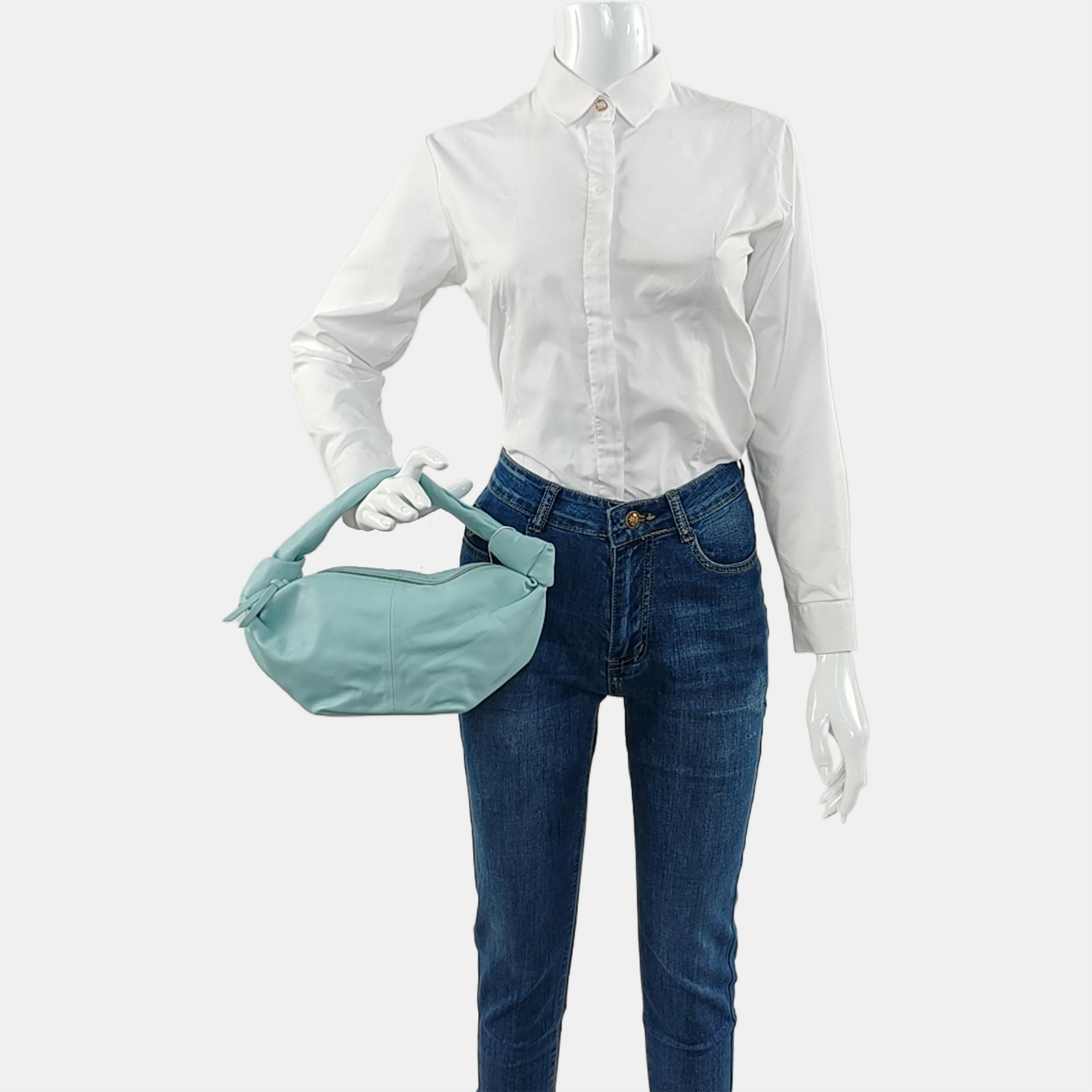 Double Knot Calfskin Blue