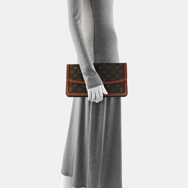DAME GM Monogram Coated Canvas Brown