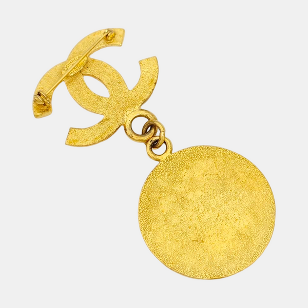 Metal Gold Brooch